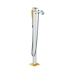 Смеситель для ванны Hansgrohe Metropol Classic напольный с рычаговой рукояткой 31445090 хром золото (нужна СЧ 10452180)