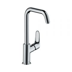 Смеситель для раковины Hansgrohe Focus 240 без сливного набора с поворотным изливом 120° 31519000 хром