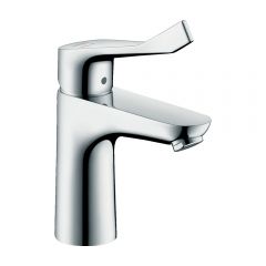 Смеситель для раковины Hansgrohe Focus Care 100 CoolStart без сливного гарнитура с длинной ручкой 31917000 хром