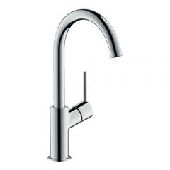Смеситель для раковины Hansgrohe Talis с фиксированным изливом и сливным клапаном Push 32080000 хром