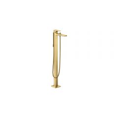 Смеситель для ванны Hansgrohe Metropol напольный с рычаговой рукояткой 32532990 полированное золото
