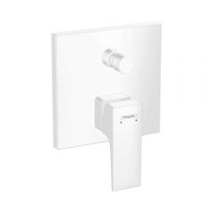 Смеситель для ванны Hansgrohe Metropol с рычаговой рукояткой со встроенной защитной комбинацией 32546700 белый матовый