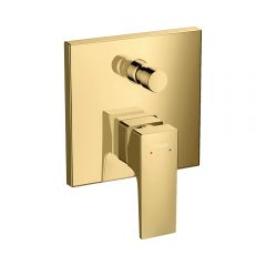 Смеситель для ванны Hansgrohe Metropol с рычаговой рукояткой со встроенной защитной комбинацией 32546990 полированное золото
