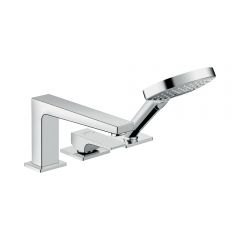 Смеситель на край ванны Hansgrohe Metropol на 3 отверстия 32550000 хром (нужна СЧ 13437180)