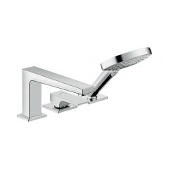 Смеситель на край ванны Hansgrohe Metropol на 3 отверстия 32551000 хром (нужна СЧ 13439180)