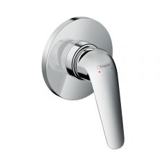 Смеситель для душа Hansgrohe Novus с маленькой розеткой СМ 71063000 хром (нужна СЧ 13620180)