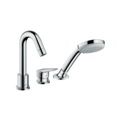 Смеситель на край ванны Hansgrohe Logis однорычажный на 3 отверстия 71310000 хром (нужна СЧ 13437180)