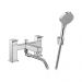 Смеситель на край ванны Hansgrohe Vernis Shape на 2 отверстия и ручной душ Vernis Blend Vario 71462000 хром