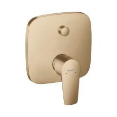 Смеситель для ванны Hansgrohe Talis Eоднорычажный скрытый монтаж со встроенной защитной комбинацией 71474140 бронза