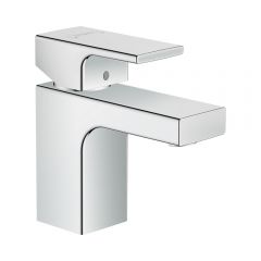 Смеситель для раковины Hansgrohe Vernis Shape 70 с металлическим сливным гарнитуром 71566000 хром