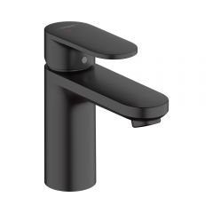 Смеситель для раковины Hansgrohe Vernis Blend однорычажный 100 CoolStart со сливным гарнитуром 71585670 черный матовый