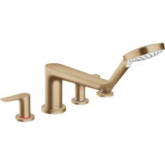 Смеситель на край ванны Hansgrohe Talis E на 4 отверстия 71748140 шлифованная бронза