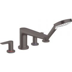 Смеситель на край ванны Hansgrohe Talis E на 4 отверстия 71748340 шлифованный черный хром