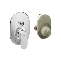 Смеситель для ванны Hansgrohe Rebris S скрытого монтажа 72448000 хром