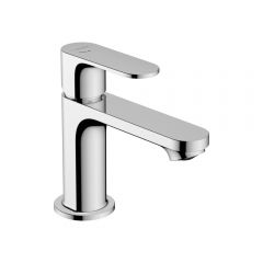 Смеситель для раковины Hansgrohe Rebris S 80 CoolStart Ecosmart+ со сливным гарнитуром 72586000 хром