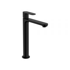 Смеситель для накладной раковины Hansgrohe Rebris S 240 CoolStart со сливным гарнитуром 72590670 черный матовый