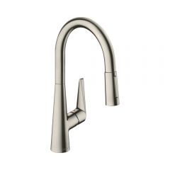 Смеситель для кухни Hansgrohe Talis M51 однорычажный 200 с вытяжным душем 2jet 72813800 сталь