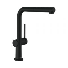 Смеситель для кухни Hansgrohe Talis M54 однорычажный 270 Eco с вытяжным изливом 1jet 72845670 черный матовый
