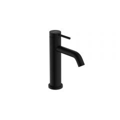 Смеситель для раковины Hansgrohe Tecturis S 110 однорычажный со сливным гарнитуром 73310670 матовый черный