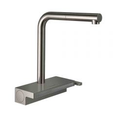 Смеситель для кухни Hansgrohe Aquno Select M81 однорычажный 250 с вытяжным душем 2jet sBox 73830800 сталь