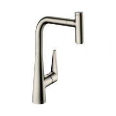 Смеситель для кухни Hansgrohe Talis Select M51 однорычажный 300 с вытяжным изливом 1jet sBox 73853800 сталь