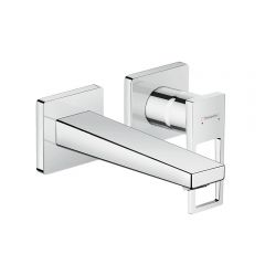 Смеситель для раковины Hansgrohe Metropol однорычажный настенный излив 165 мм с рукояткой-петлей 74525000 хром