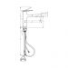 Смеситель для кухни Hansgrohe (Хансгрое) Zesis M33 однорычажный 160 с вытяжным душем 2jet sBox lite 74804800 сталь