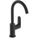 Смеситель Hansgrohe Rebris для раковины 210, на 1 отверстие, с поворотным изливом, с донным клапаном, цвет: черный матовый 72536670