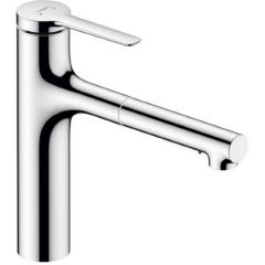 Смеситель Hansgrohe Zesis для кухни, 1 отверстие, с вытяжным душем, sВох litе, цвет: хром 74804000