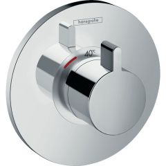 Термостат для душа Hansgrohe Ecostat S скрытого монтажа 15756000, внешняя часть, хром