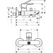 Смеситель для ванны Hansgrohe Talis E 71740340, шлифованный черный хром