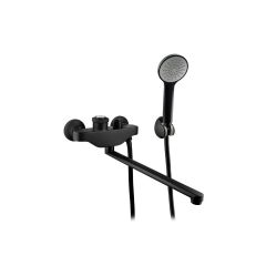 Смеситель для ванны Potato (Потато) P22388-6BL с термостатом, черный