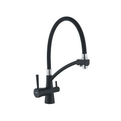 Смеситель для кухни Potato (Потато) P4077BL, черный