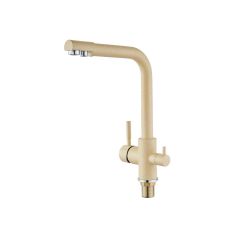 Смеситель для кухни Potato (Потато) P4498-9 под фильтр, бежевый