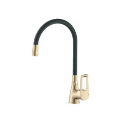 Смеситель для кухни Potato (Потато) P57150-4, золото, черный