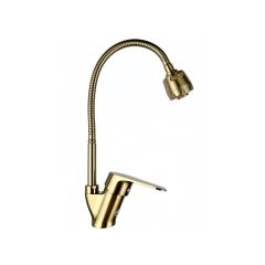 Смеситель для кухни Potato (Потато) P5809GY, матовое золото