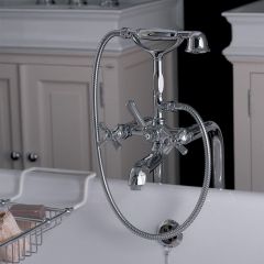 Смеситель Nicolazzi Teide Four для ванны с душем, излив: 155 мм, цвет: хром 1901CR45
