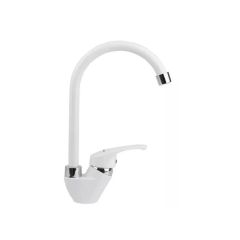 Смеситель для кухни Эверест (Everest) B57-033 белый,хром