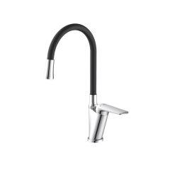 Смеситель для кухни Diadonna (Диадона) D171-41 хром,чёрный