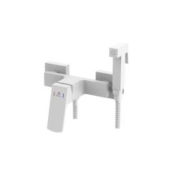 Смеситель для биде Diadonna (Диадона) D170-20W с гигиенической лейкой, белый