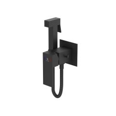 Смеситель для биде Diadonna (Диадона) D47-19019BL с гигиенической лейкой, скрытого монтажа, чёрный