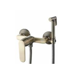 Смеситель для биде Diadonna (Диадона) D82-228118G с гигиенической лейкой, матовое золото