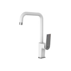 Смеситель для кухни Diadonna (Диадона) D169-43W белый,хром