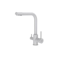 Смеситель для кухни Diadonna (Диадона) D49-19044SW под фильтр, белый