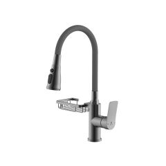 Смеситель для кухни Diadonna (Диадона) D168-41QH серый графит