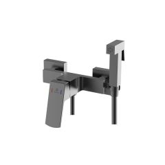 Смеситель для биде Diadonna (Диадона) D47-19119QH с гигиенической лейкой, серый графит