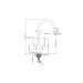 Смеситель для кухни Diadonna (Диадона) D49-19048 под фильтр, хром,черный