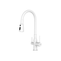 Смеситель для кухни Diadonna (Диадона) D49-19053W под фильтр, белый