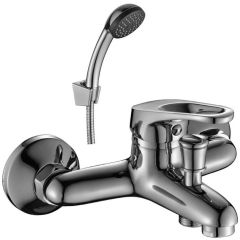 Смеситель для ванны Decoroom (Декорум) DR37035 одноручный для ванны с коротким изливом, хром