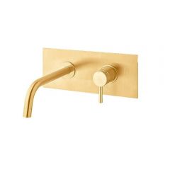Смеситель для раковины Paffoni (Паффони) Light LIG106HGSP скрытого монтажа, золото медовое брашированное